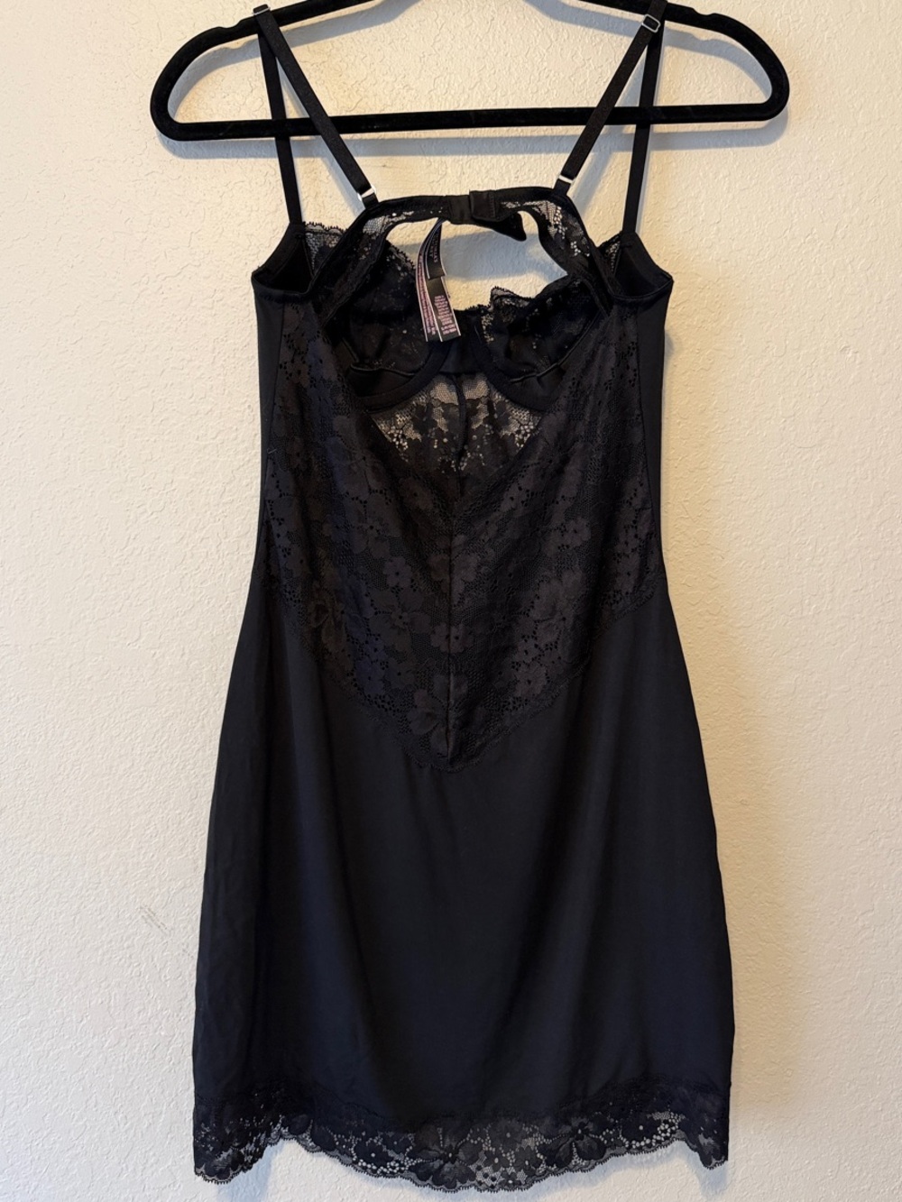 Victoria's Secret Black Lace-Trim Chemise - Picture 4 of 6